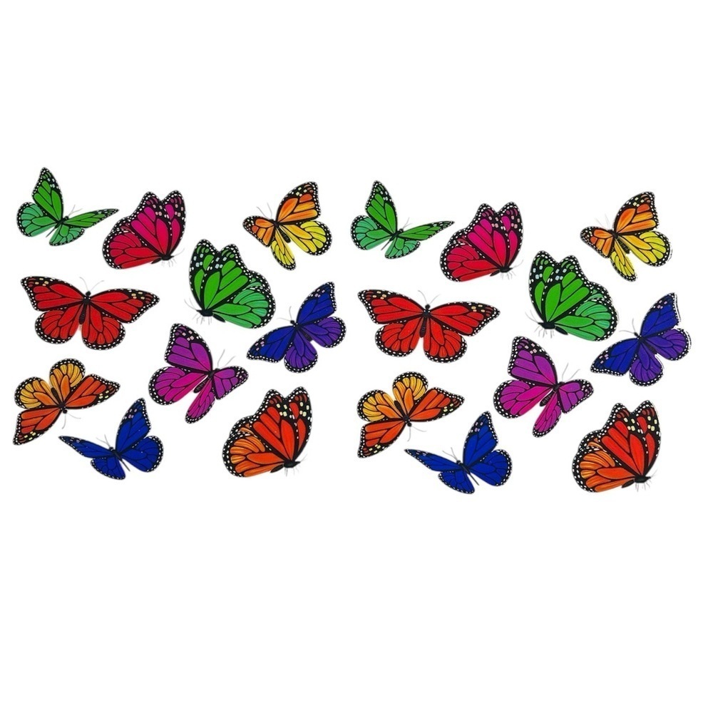 Colorful Butterflies Cup Decal